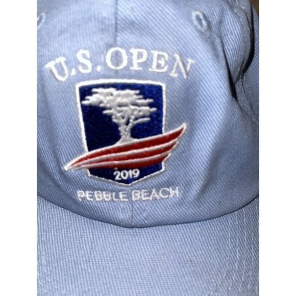 USGA Member U. S. Open 2019 Pebble Beach Men's Golf Hat Cap Blue 100% Cotton - Picture 3 of 4
